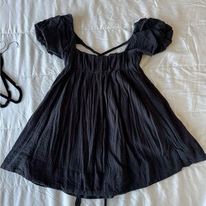 Free People Black Mini Dress